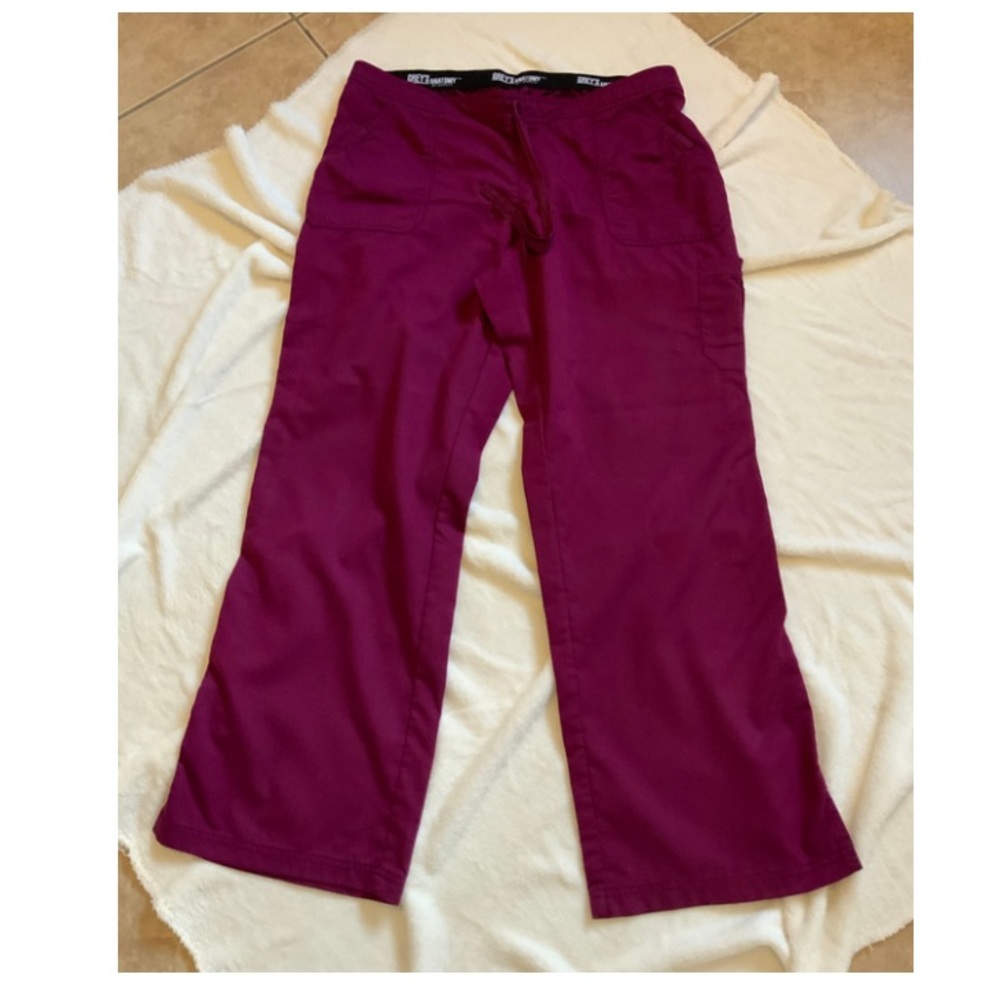 Grey’s Anatomy XL Burgundy Scrub Pants